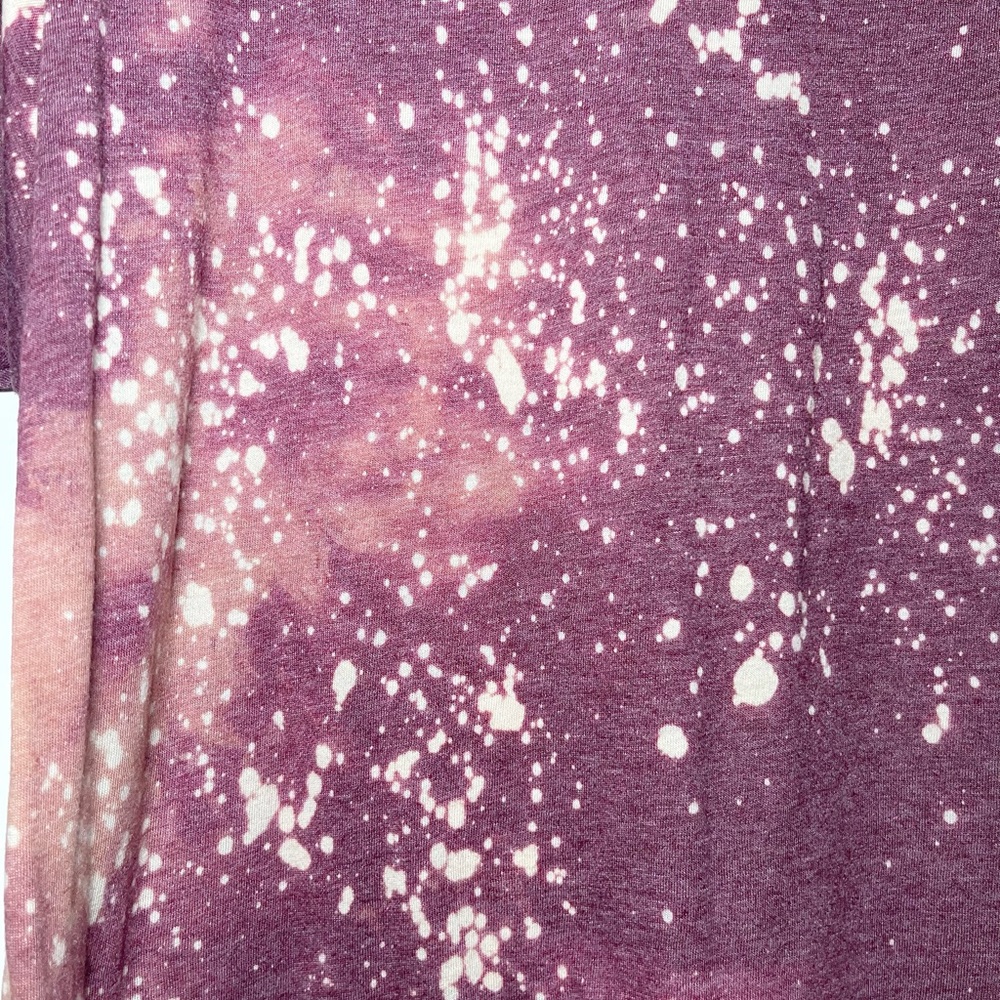 Tultex Women’s Maroon Splatter Tie-Dye Tee Size Large - Picture 12 of 12